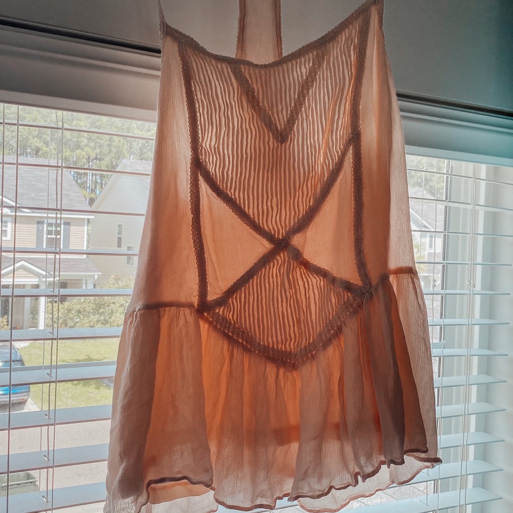 light pink tank top!